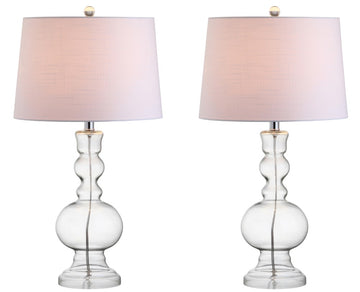 Genie 28.5" Glass LED Table Lamp - JONATHAN Y